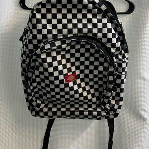 Dickies Black and White Checkered Backpack
